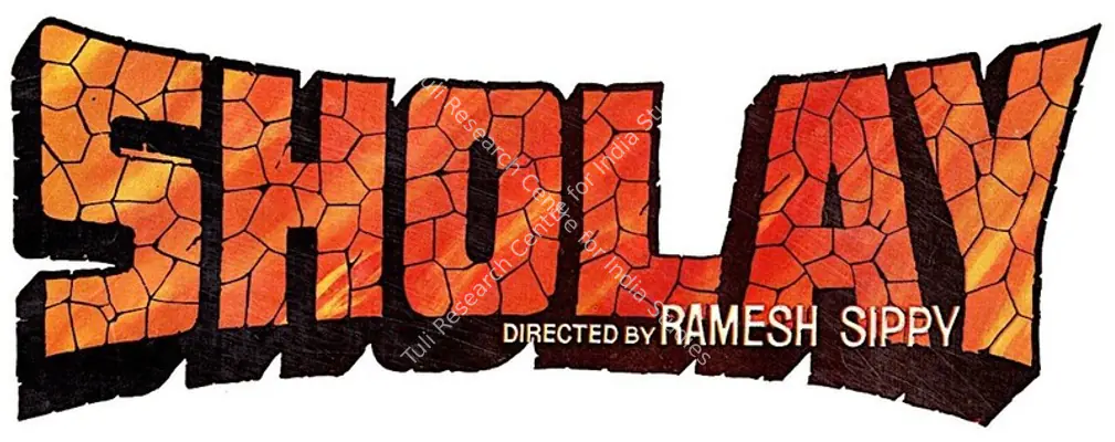 Sholay (1975): title artwork