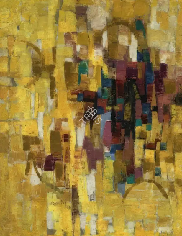 Qadri, Sohan (Artist). Untitled. Oil on canvas, 1963 | Painting | EconomicsArt | 00869730