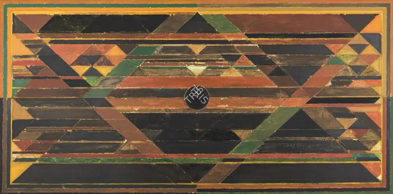 Raza, S.H. (Artist). Earth. Acrylic on canvas, 1986 | Painting | FineArts | 00355305