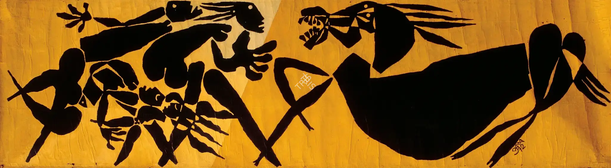 Karmakar, Prokash (Artist). Untitled. Oil on paper, 1972 | Painting | FineArts | 00599437