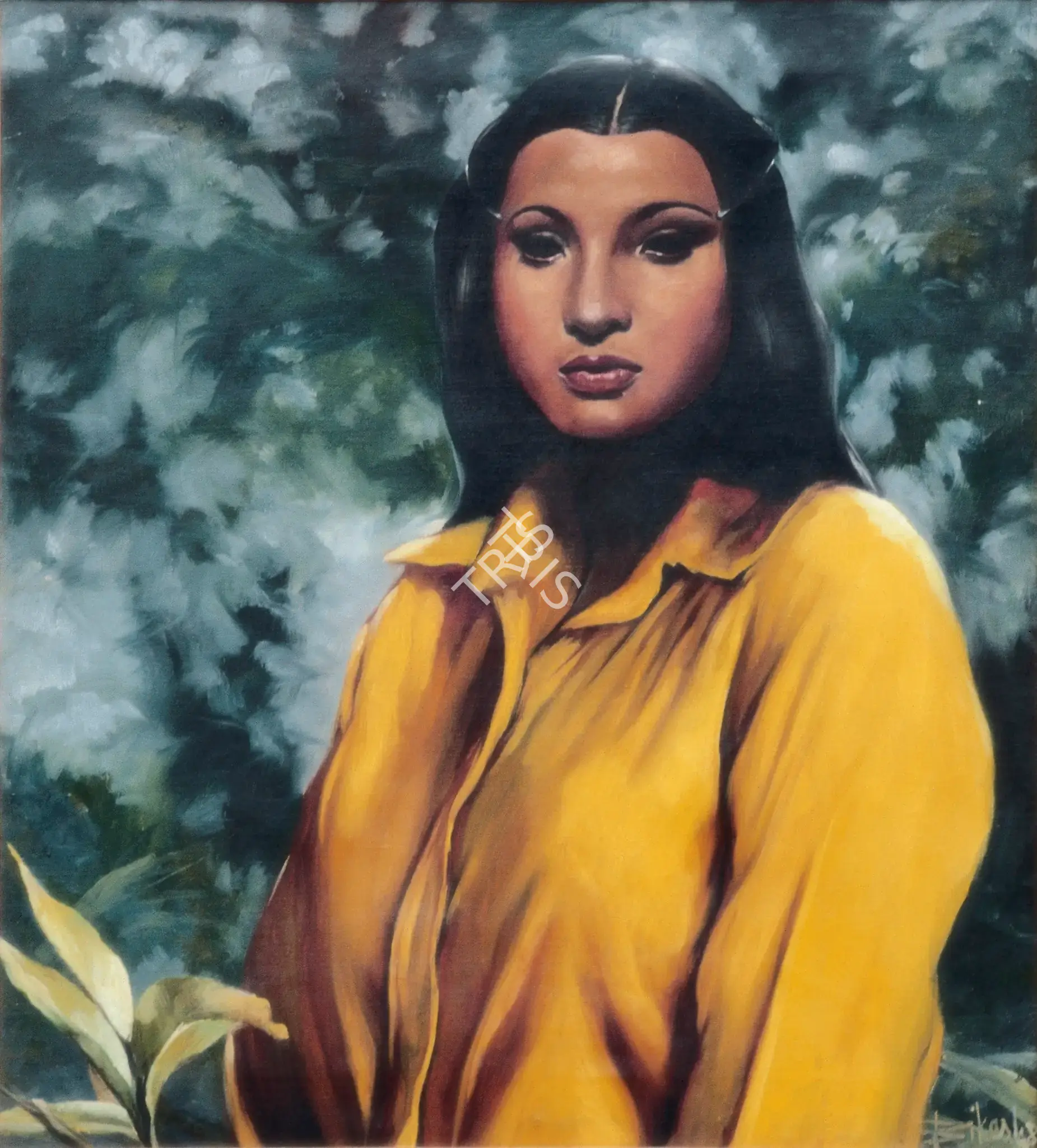 Bhattacharjee, Bikash (Artist). Teenage Series. Oil on canvas, 1981 | Painting | FineArts | 00375823