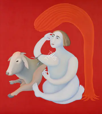 Bawa, Manjit (Artist). Untitled (Shiva). Oil on canvas, 1995 | Painting | FineArts | 00355779
