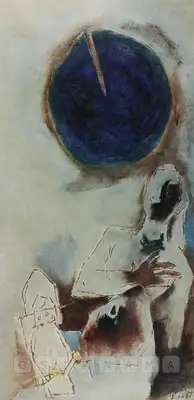Husain, M.F. (Artist). Untitled. Oil on canvas, 1967 | Painting | FineArts | 00597905