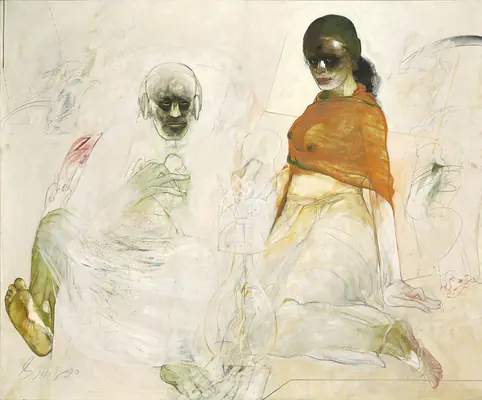 Das, Sunil (Artist). Untitled. Oil on canvas, 1990 | Painting | FineArts | 00547873