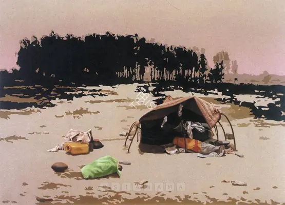 Gupta, Subodh (Artist). Round The Corner. Oil on canvas, 2004 | Painting | FineArts | 00598277