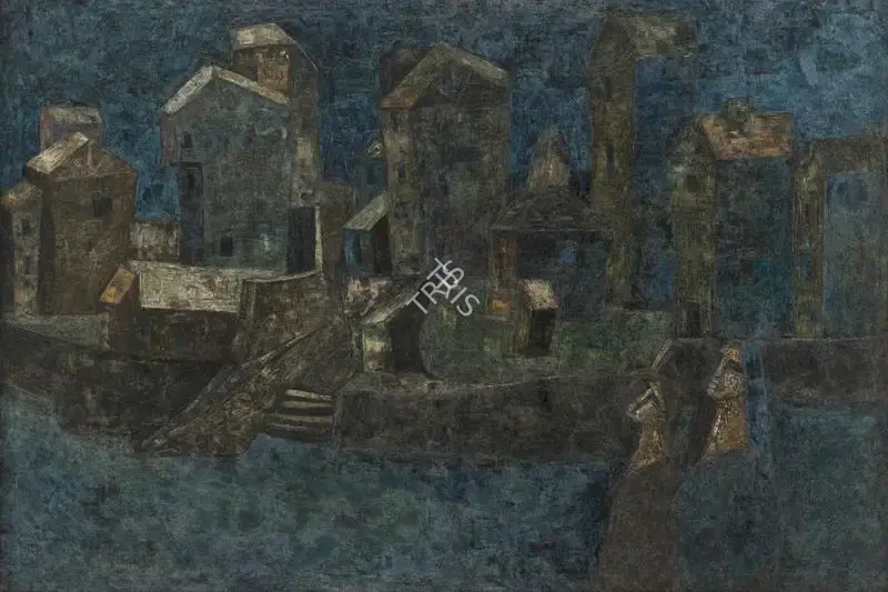 Sagara, Piraji (Artist). Mute Evening. Oil on canvas, 1962 | Painting | FineArts | 00418565