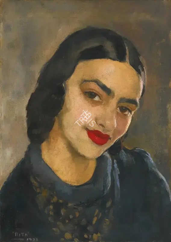 Sher-Gil, Amrita (Artist). Untitled ( Self-Portrait ). Oil on canvas, 1933 | Painting | FineArts | 00331282