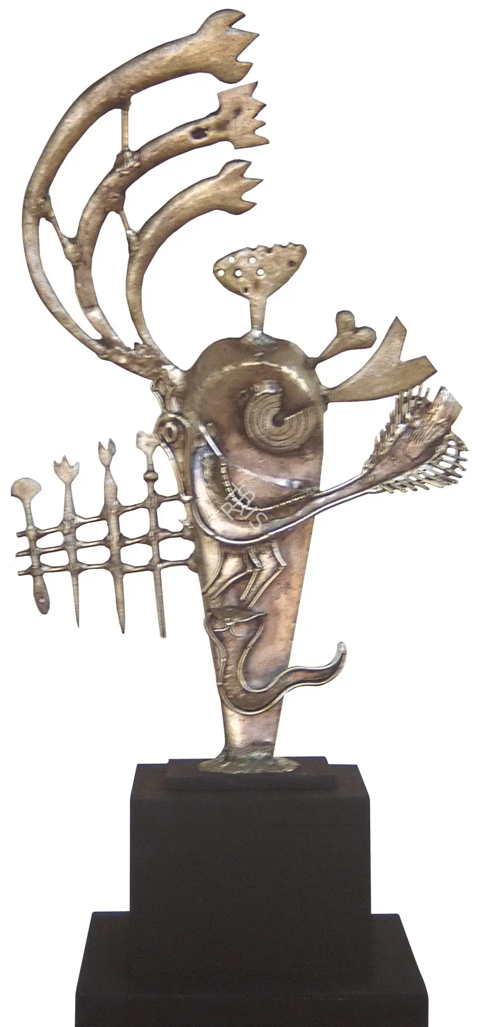 Nandagopal, S. (Artist). Memories of a Herostone. Welded copper and cast brass, 1980 | Sculpture | FineArts | 0023407