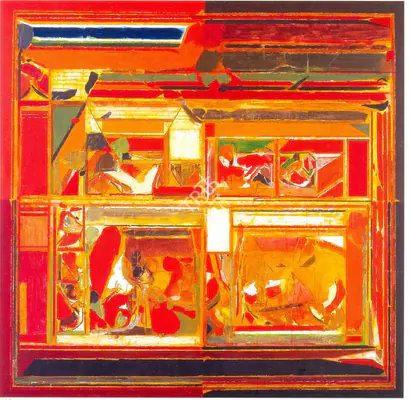 Raza, S.H. (Artist). Rajasthan I. Acrylic on canvas, 1983 | Painting  | 00878499