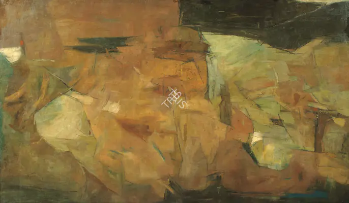Ramkumar (Artist). Untitled. Oil on canvas, 1968 | Painting | FineArts | 0022179