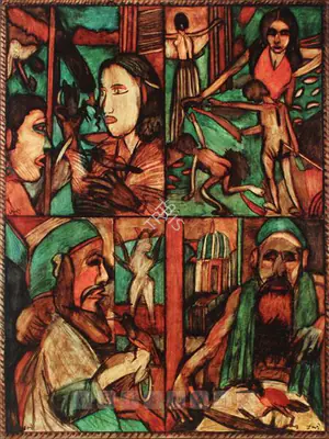 Subramanyan, K.G. (Artist). Untitled. Gouache on paper, 1990 | Painting | FineArts | 00597934
