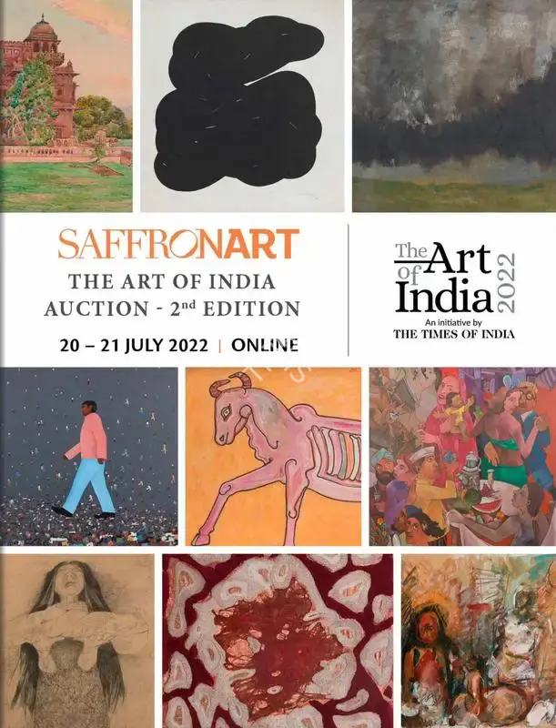 Saffronart (Auction House). The Art of India Auction - 2nd Edition. 21 July 2022, Online | Auction Catalogue | EconomicsArt | 00862439