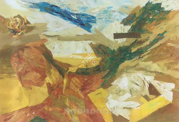 Ramkumar (Artist). Untitled. Oil on canvas, 1989 | Painting | FineArts | 00598783