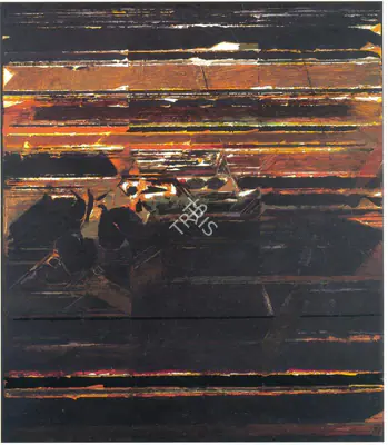 Raza, S.H. (Artist). Terra Amata. Acrylic on canvas, 1984 | Painting  | 00878500