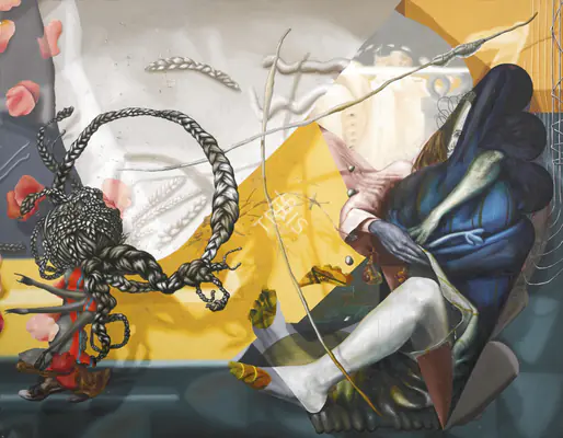 Kaleka, Ranbir (Artist). Untitled (Twisted Rope). Oil on canvas, 2004 | Painting | FineArts | 00645115