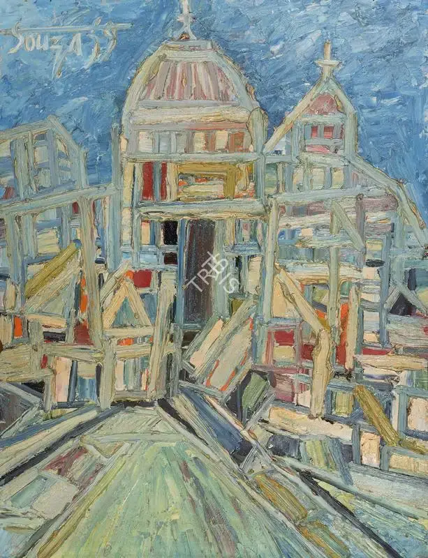 Souza, F.N. (Artist). Untitled. Oil on board, 1959 | Painting | FineArts | 00336067