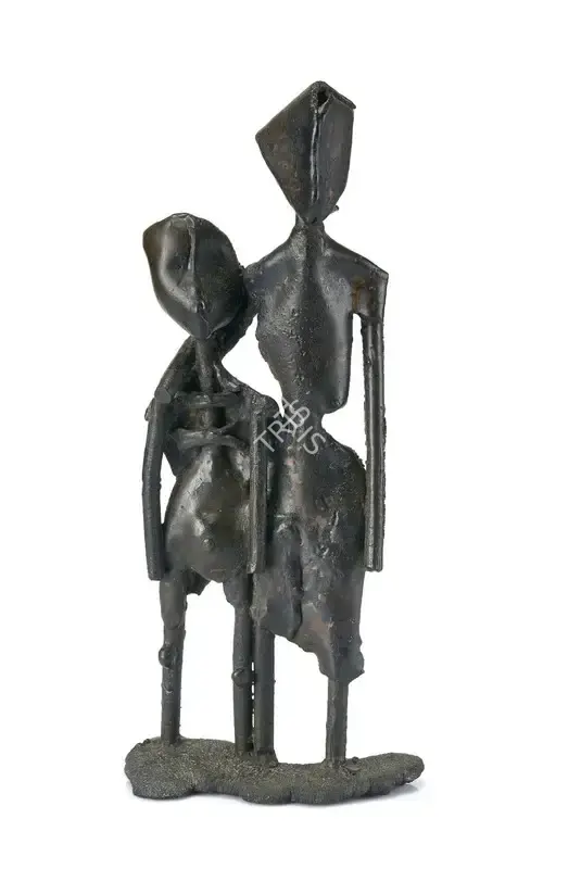 Hore, Somnath (Artist). Brother and Sister. Bronze, 1985 | Sculpture | EconomicsArt | 00869970