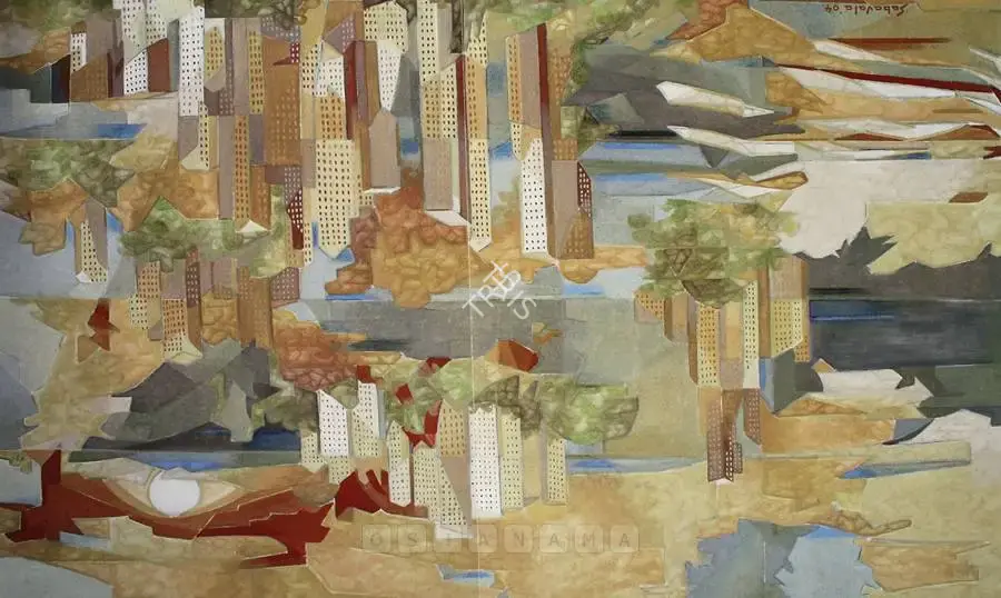 Sabavala, Jehangir (Artist). Untitled (The City - IV). Oil on canvas, 2004 | Painting  | 00881850