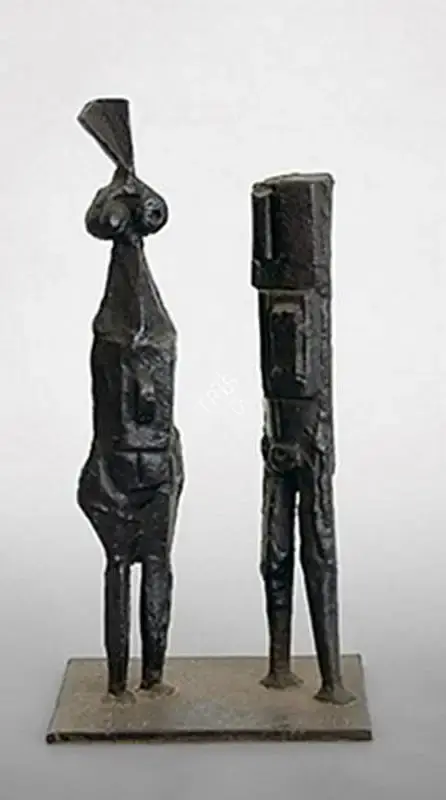 Davierwalla, A.M. (Artist). Couple. Bronze, Edition 2/6, 1972 | Sculpture | FineArts | 00333190