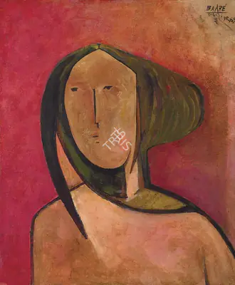 Bakre, S.K. (Artist). Mona Lisa. Oil on canvas, 1961 | Painting | EconomicsArt | 00872131