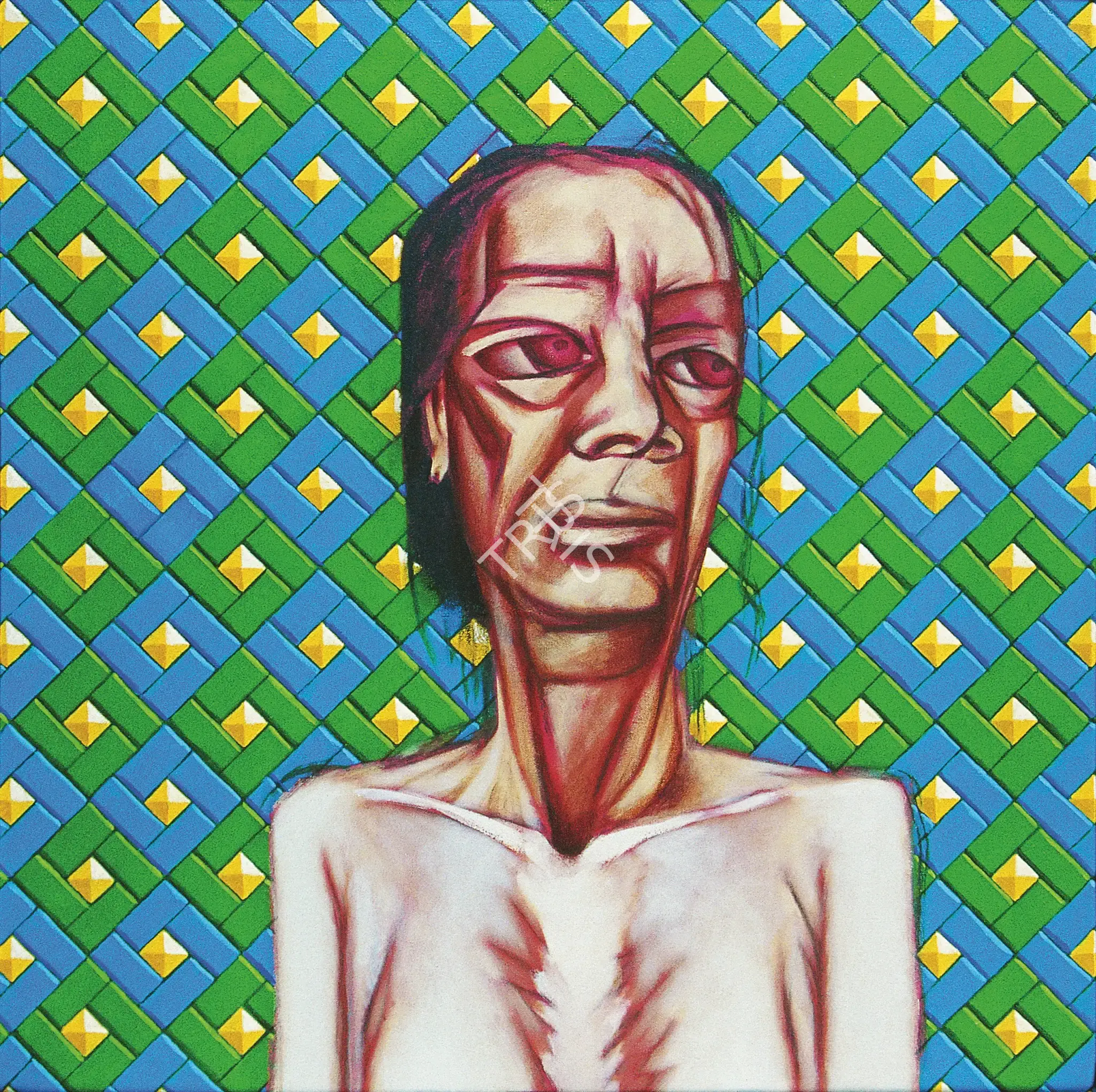 Patwardhan, Sudhir (Artist). Gothic Woman. Acrylic on Canvas, 1998 | Painting | FineArts | 0022665