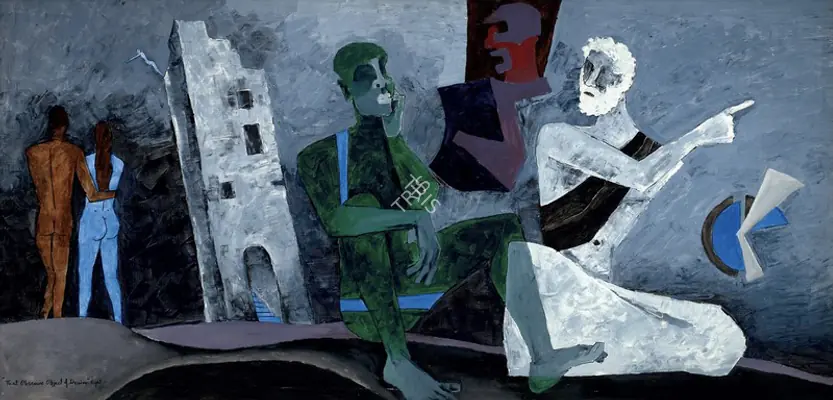 Husain, M.F. (Artist). The Obscure Object of Desire. Oil on canvas, c.1980s | Painting | FineArts | 00357383
