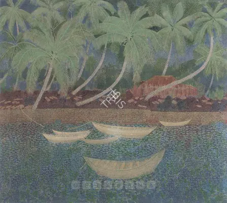 Bendre, N.S. (Artist). Untitled. Oil on canvas, 1974 | Painting | FineArts | 00598154