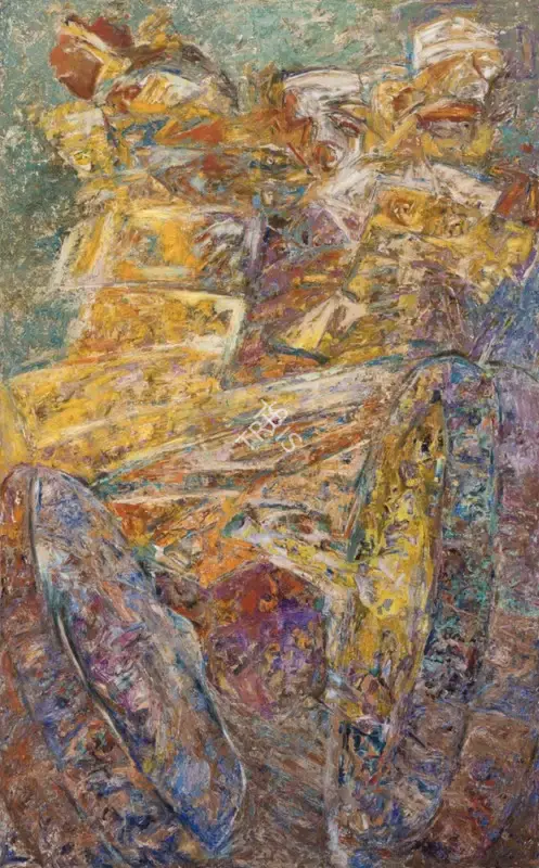 Khanna, Krishen (Artist). Rearview. Oil on canvas, 1994 | Painting | FineArts | 00355329