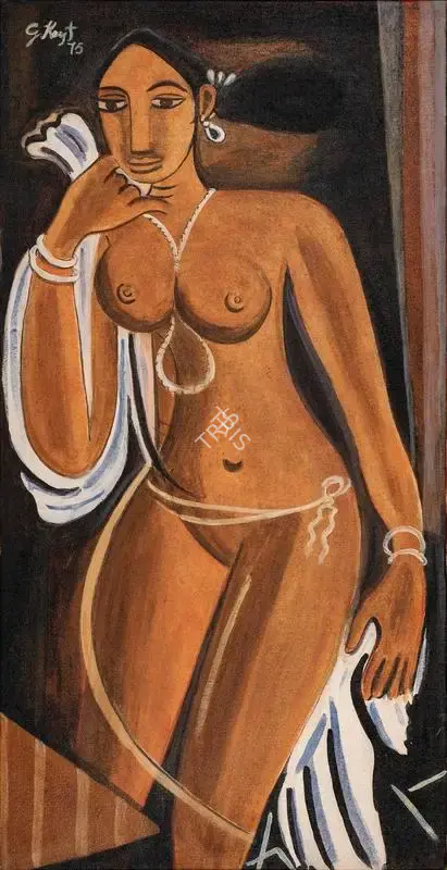 Keyt, George (Artist). Kumudu. Acrylic on canvas, 1975 | Painting | FineArts | 00352251
