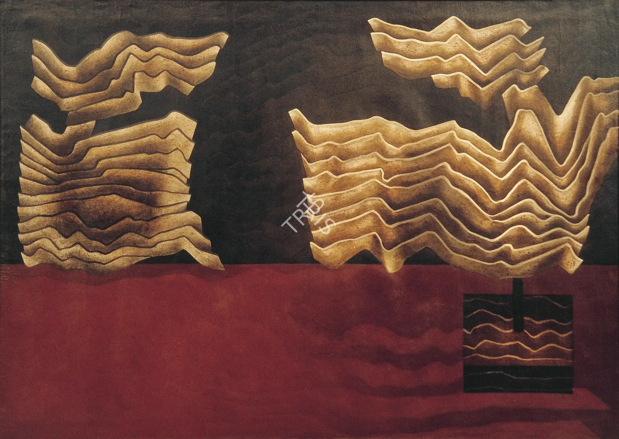Khosa, K. (Artist). Departure. Oil on canvas, 1978 | Painting  | 00881799