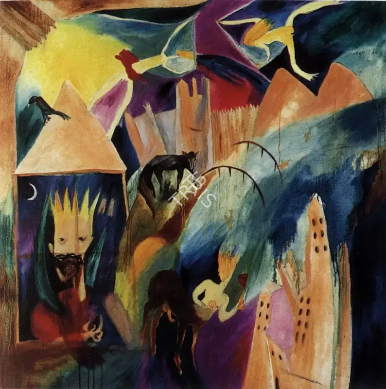Rodwittiya, Rekha (Artist). Watched Hours. Oil on canvas, 1983 | Painting | FineArts | 00371789