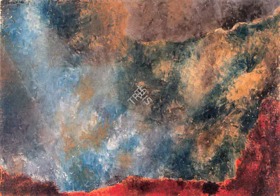 Padamsee, Akbar (Artist). Metascape. Oil on canvas, 1972 | Painting  | 00876742