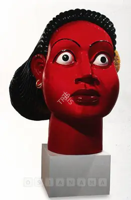 Reddy, Ravinder (Artist). Woman Of Kapulapadu II. Polyester resin fiberglass, 2000 | Sculpture  | 00880323