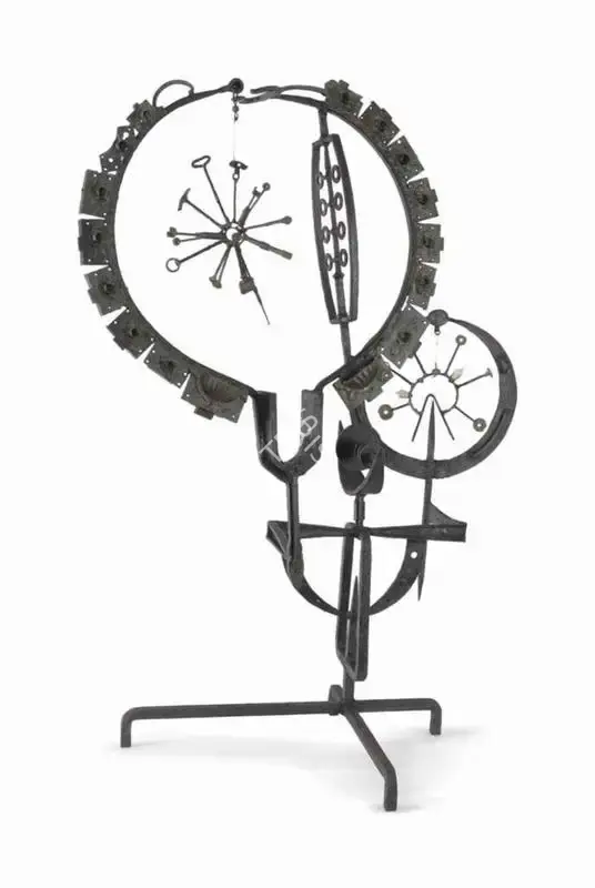 Davierwalla, A.M. (Artist). Galaxy. Welded steel, brass and glass, 1966 | Sculpture | FineArts | 00595318