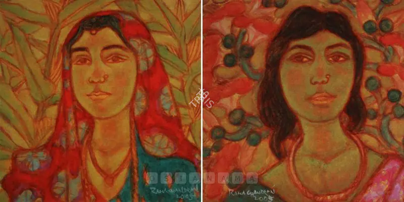 Ramachandran, A. (Artist). Studies From Rajasthan. Oil on canvas, 2005 | Painting  | 00880465