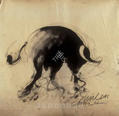 Das, Sunil (Artist). Bull & Matador Series. Charcoal on paper, 1962 | Drawing | FineArts | 00376584