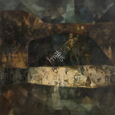 Ray, Shyamal Dutta (Artist). The Leader. Oil on canvas, 1972 | Painting | FineArts | 00353471