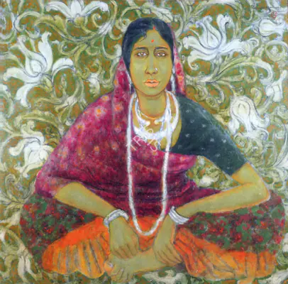 Ramachandran, A. (Artist). Hardari From Pai Village. Oil on canvas, 1994 | Painting | FineArts | 0022367