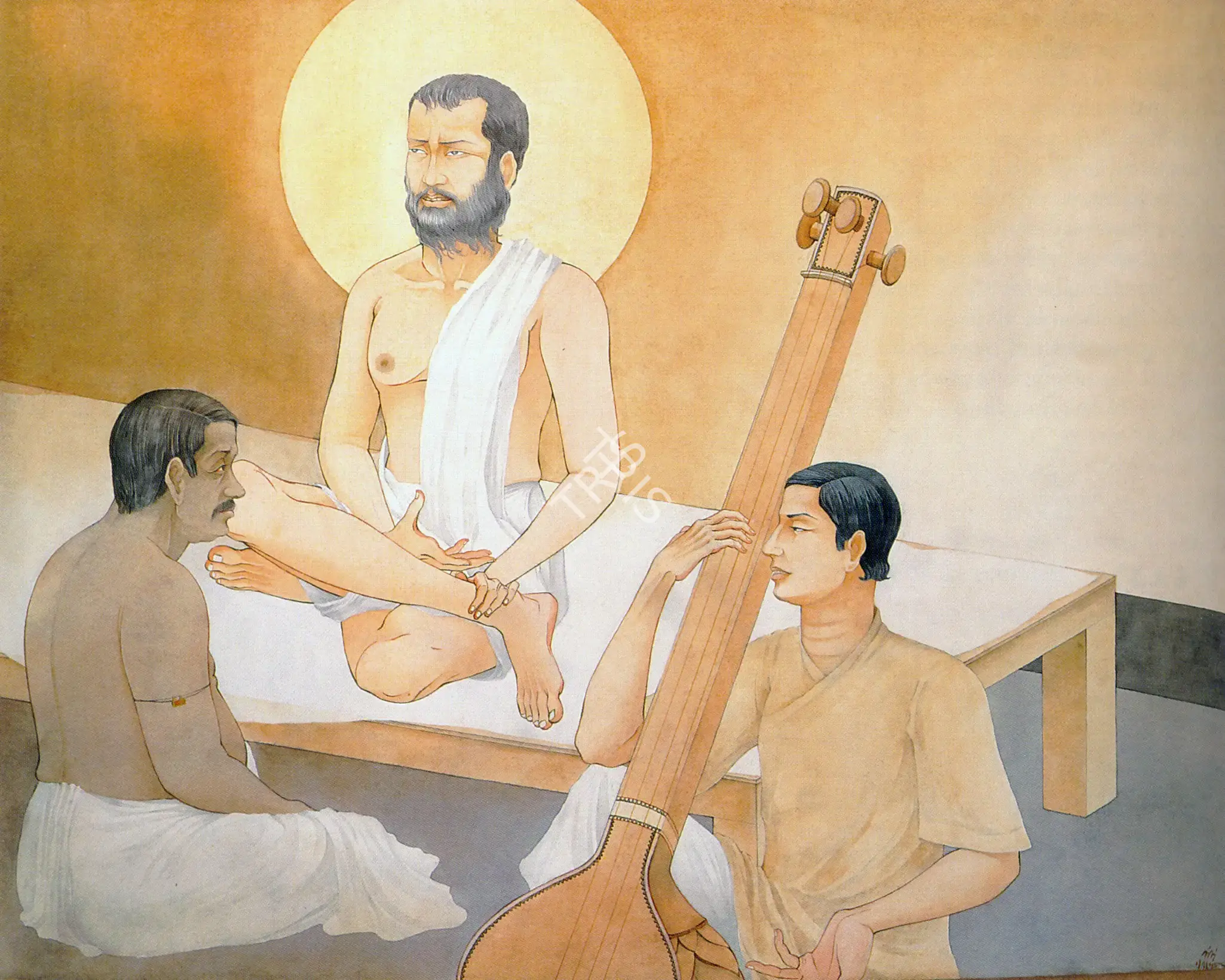 Bose, Nandalal (Artist). Bhairagi. Mixed media on canvas, 1945 | Painting  | 00877218