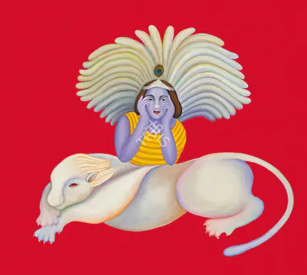 Bawa, Manjit (Artist). Untitled (Krishna). Oil on canvas, 1992 | Painting | FineArts | 00357154