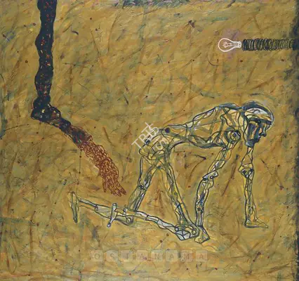 Das, Amitava (Artist). Somalia. Acrylic and oil on canvas, 1993 | Painting | FineArts | 00597877