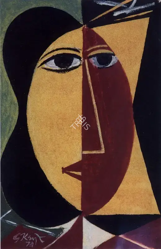 Keyt, George (Artist). Untitled. Gouache on paper, 1975 | Painting | FineArts | 00371272