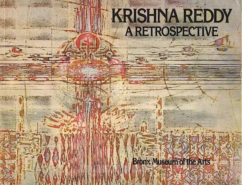 Reddy, Krishna (Artist). Krishna Reddy - A Retrospective. New York: Bronx Museum, 1981 | Solo Exhibition Catalogue  | 00882650