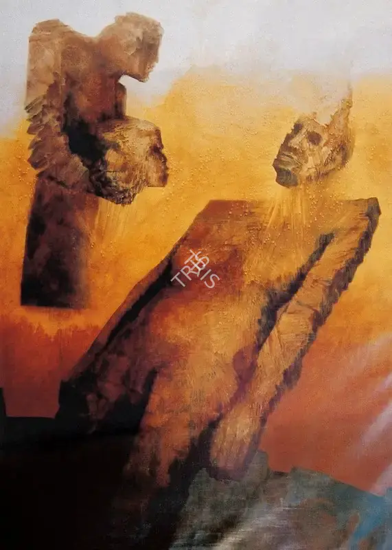 Khosa, K. (Artist). Vision or a Waking Dream?. Oil on canvas, 1984 | Painting | FineArts | 00599044