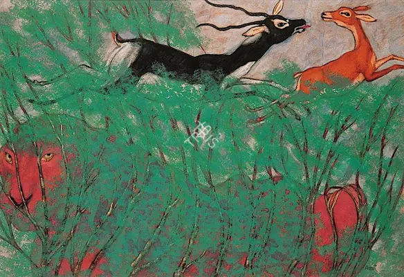Ambalal, Amit (Artist). Vana-Vihar. Gouache on paper, 2002 | Painting | FineArts | 00416387