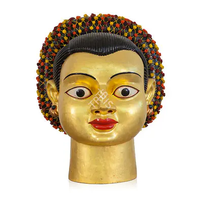 Reddy, Ravinder (Artist). Devi. Synthetic polymer paint and gold leaf on polyester resin fiberglass, 1998 | Sculpture | FineArts | 00332711