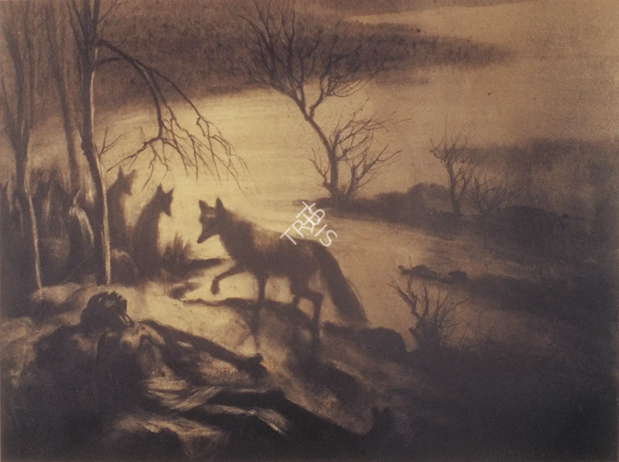 Roy Chowdhury, D.P. (Artist). Bengal Famine Series. Watercolour and wash on paper, 1946 | Painting | FineArts | 0023367