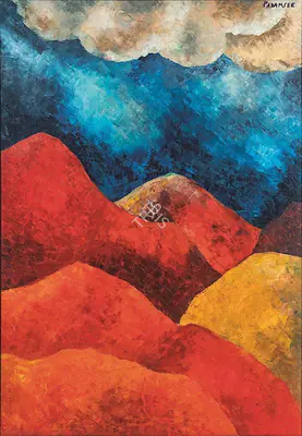 Padamsee, Akbar (Artist). Metascape Series. Oil on canvas, 2005 | Painting | FineArts | 00416377