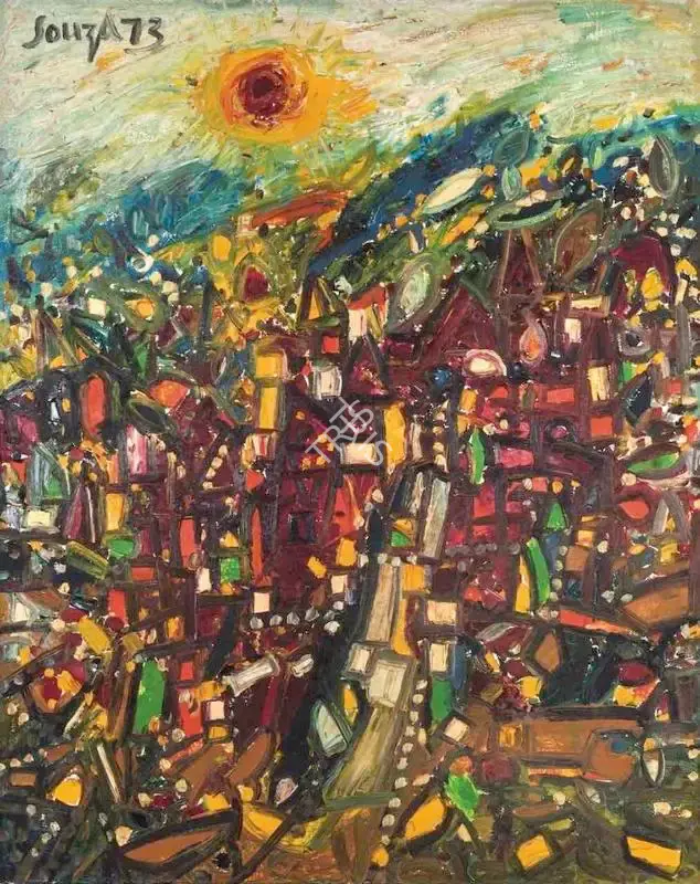 Souza, F.N. (Artist). Manhattan Series. Oil on canvas, 1973 | Painting | FineArts | 00416101