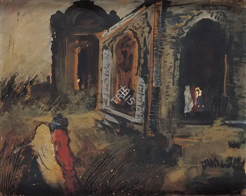 Mookherjea, Sailoz (Artist). Nizam-ud-din. Oil on board, 1957 | Painting | FineArts | 00599064